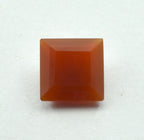 Red Onyx 10PC Tiny 3x3 MM Square Faceted Red Fiery Semi Precious Loose Gemstone