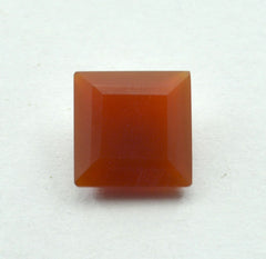 Red Onyx 10PC Tiny 3x3 MM Square Faceted Red Fiery Semi Precious Loose Gemstone