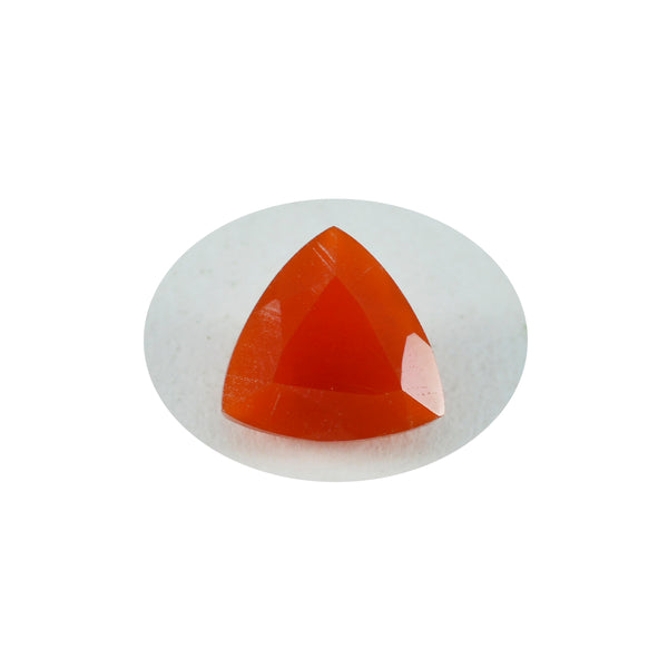 Red Onyx 1PC Large 10x10 MM Triangle Faceted Red Shine Semi Precious Loose Gems