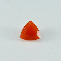 Red Onyx 1PC Large 10x10 MM Triangle Faceted Red Shine Semi Precious Loose Gems