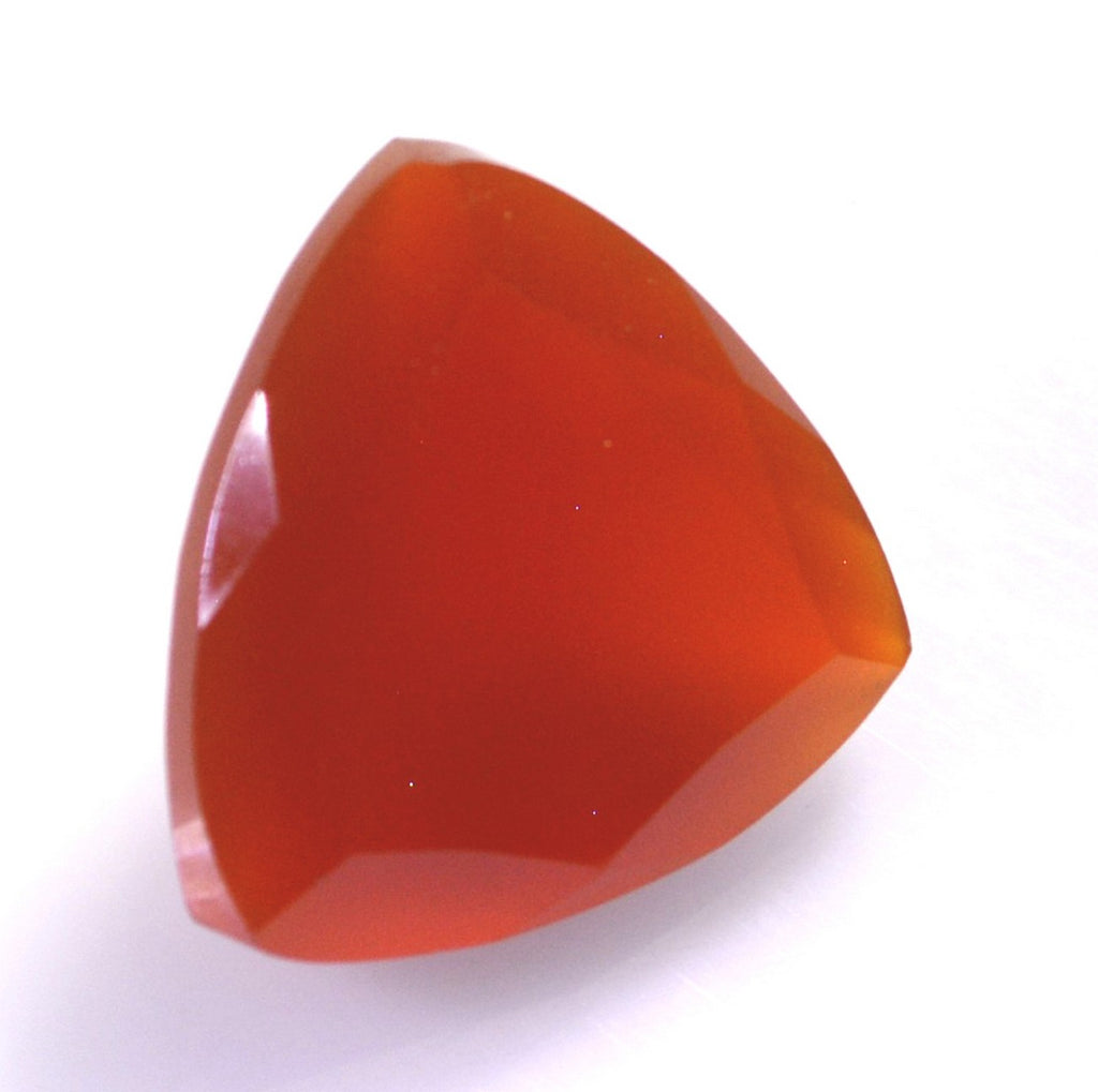Red Onyx 1PC Chunky 15x15 MM Triangle Faceted Red Superior Semi Precious Loose Gemstone