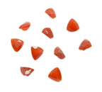 Red Onyx 1PC Tiny 6x6 MM Triangle Faceted Red Polished Semi Precious Loose Gems