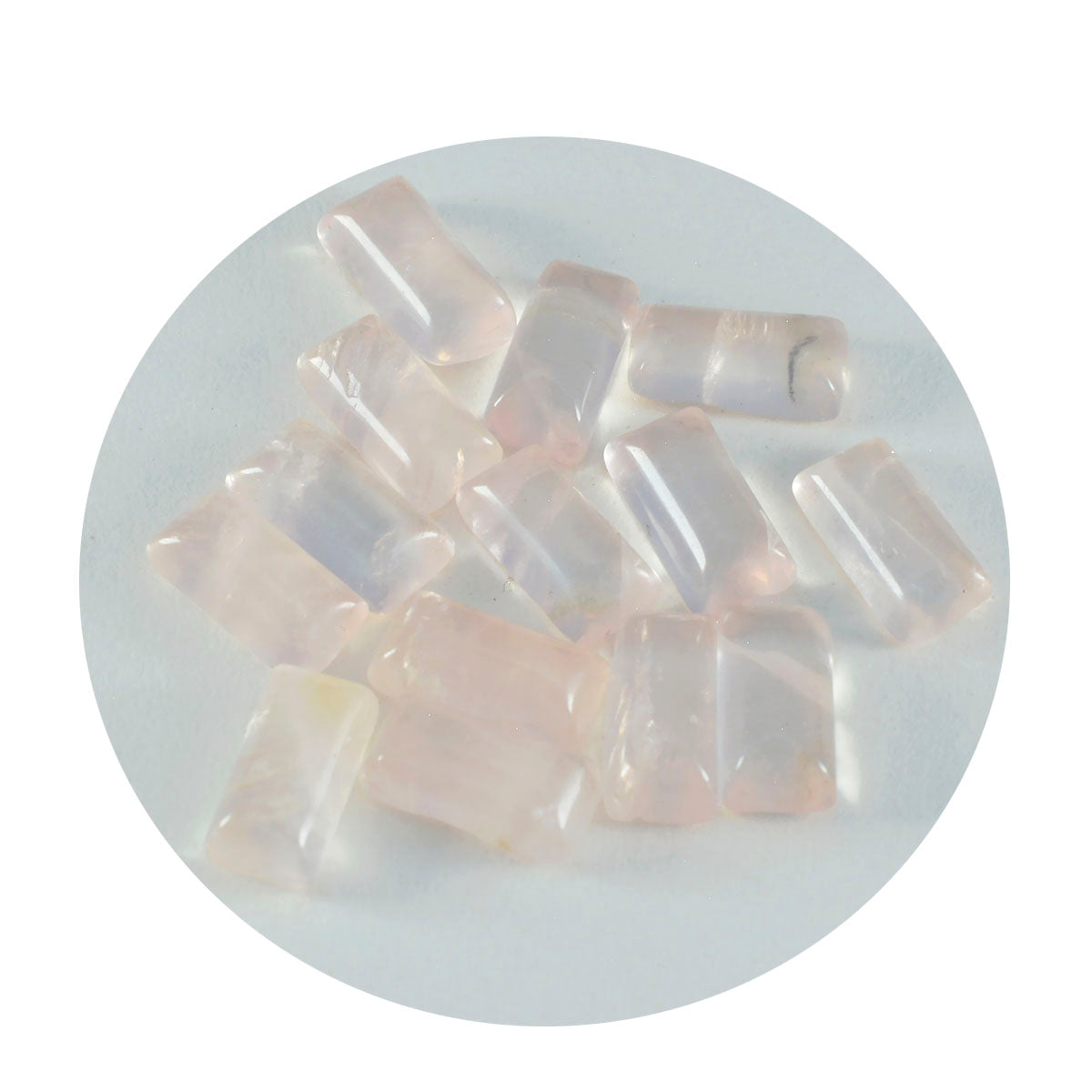 Rosenquarz 10PC Winzige 3x6 MM Baguette Cabochon Rosa Echte Halbedelsteine Lose Edelsteine Hauptbild