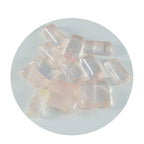 Rose Quartz 10PC Tiny 3x6 MM Baguette Cabochon Pink Genuine semi Precious Loose Gems
