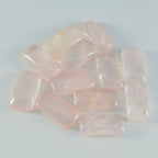 Rose Quartz 1PC Small 6x12 MM Baguette Cabochon Pink Fiery semi Precious Semi Precious Gemstone
