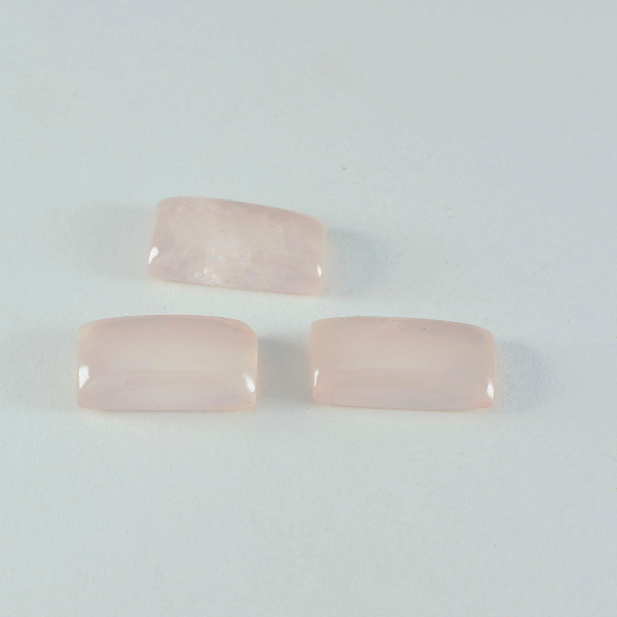 Rose Quartz 1PC Medium 7x14 MM Baguette Cabochon Pink Brilliant semi Precious Precious Gemstone