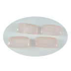 Rose Quartz 1PC Large 8x16 MM Baguette Cabochon Pink Sparkling semi Precious Gems