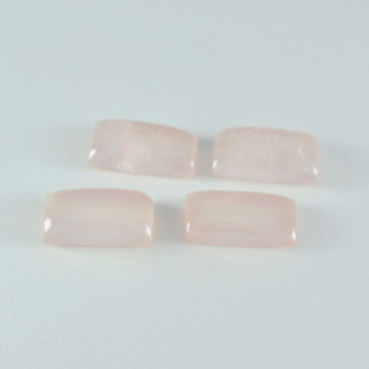Rose Quartz 1PC Large 8x16 MM Baguette Cabochon Pink Sparkling semi Precious Gems