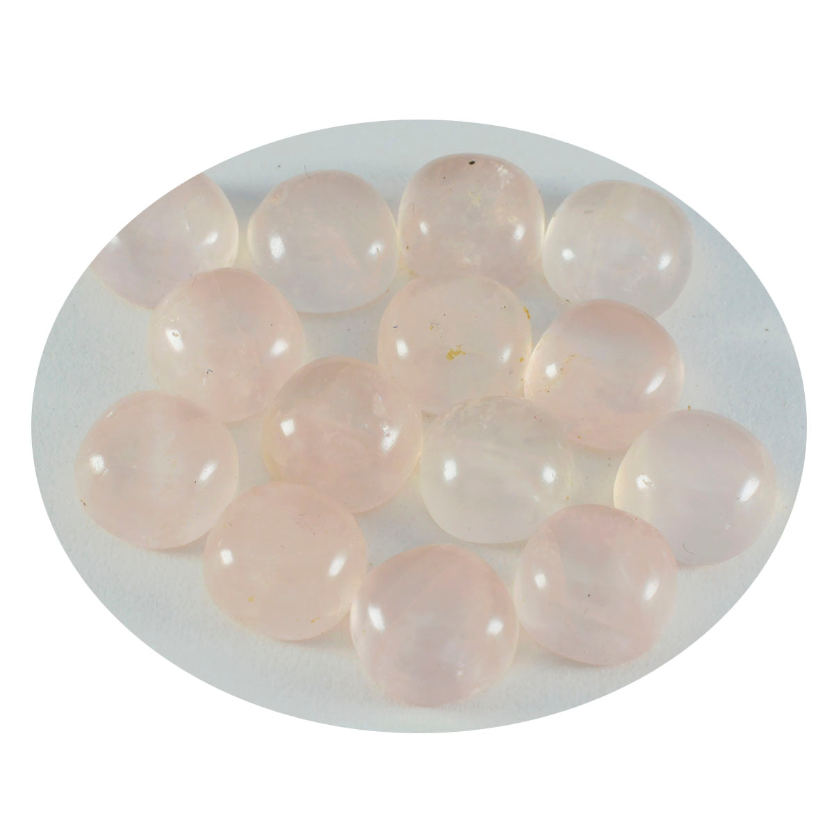 Rose Quartz 1PC Large 10x10 MM Cushion Cabochon Pink Fiery semi Precious Gems Image secondaire du produit