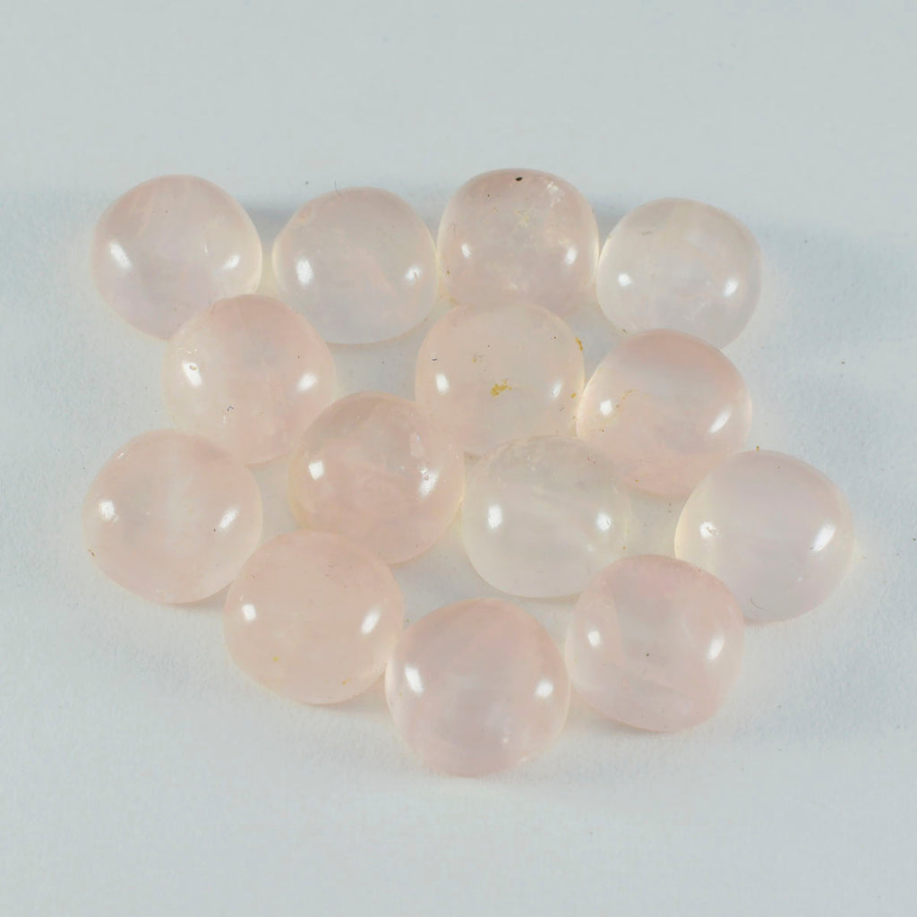 Rose Quartz 1PC Large 10x10 MM Cushion Cabochon Pink Fiery semi Precious Gems