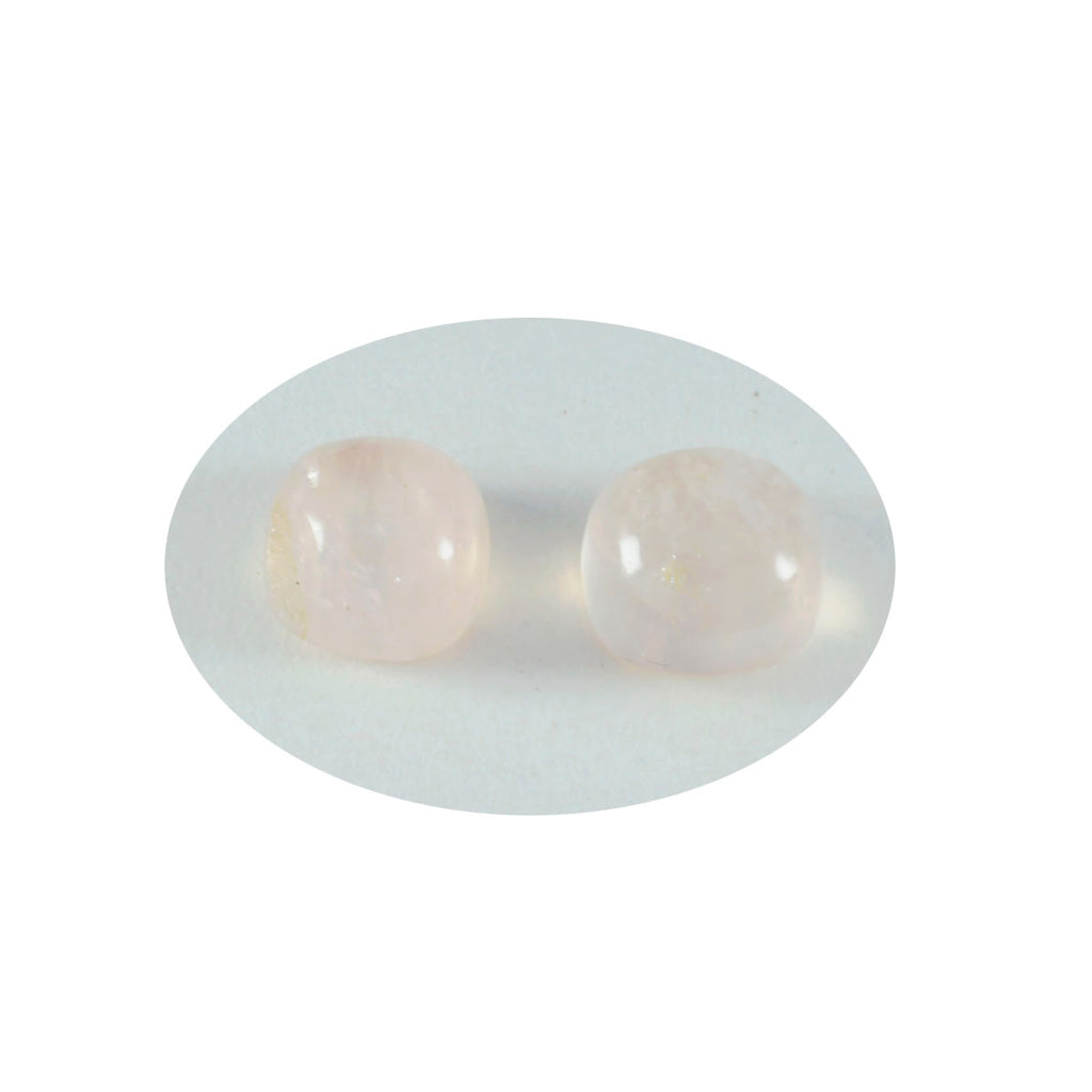 Rose Quartz 10PC Tiny 4x4 MM Cushion Cabochon Pink Fine semi Precious Gems