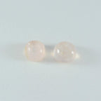Rose Quartz 10PC Tiny 4x4 MM Cushion Cabochon Pink Fine semi Precious Gems
