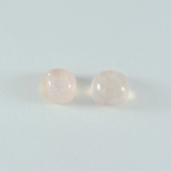 Rose Quartz 10PC Tiny 4x4 MM Cushion Cabochon Pink Fine semi Precious Gems