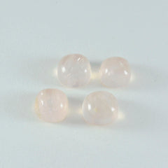 Rose Quartz 1PC Tiny 6x6 MM Cushion Cabochon Pink Natural semi Precious Loose Gemstone
