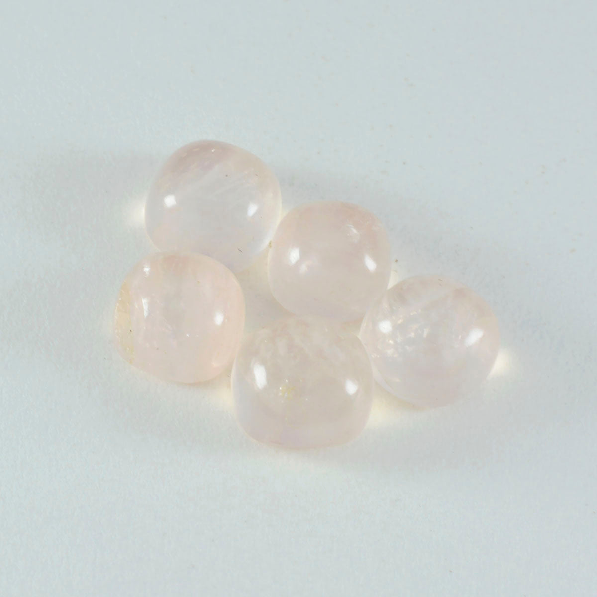 Rose Quartz 1PC Small 7x7 MM Cushion Cabochon Pink Genuine semi Precious Loose Gemstones