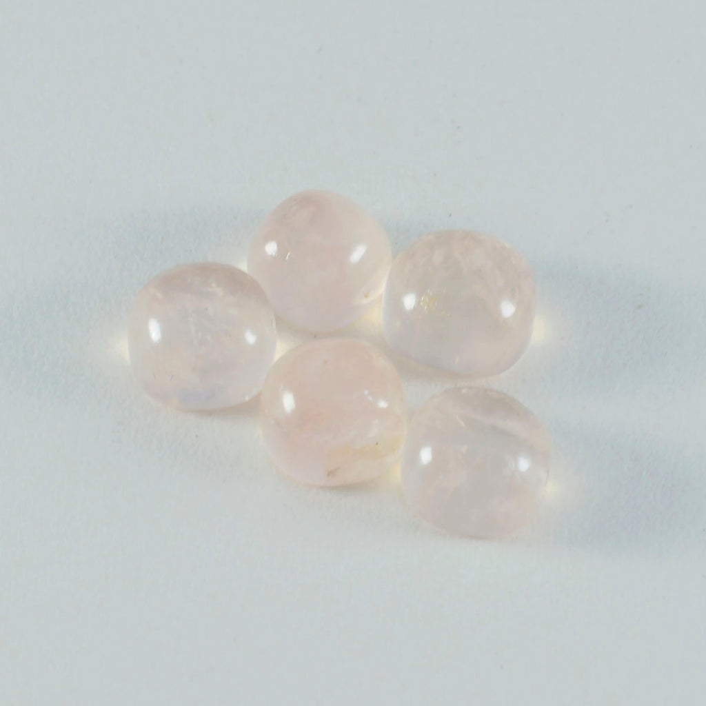 Rose Quartz 1PC Small 8x8 MM Cushion Cabochon Pink Superior semi Precious Semi Precious Gemstone