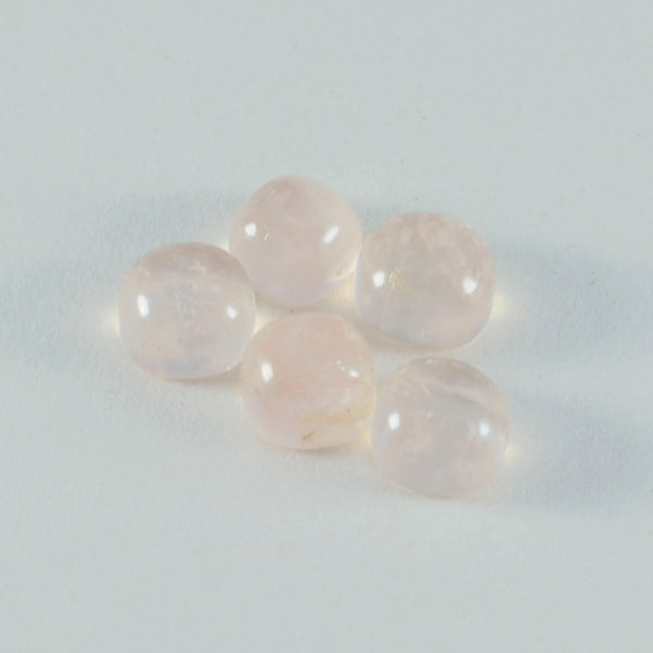 Rose Quartz 1PC Small 8x8 MM Cushion Cabochon Pink Superior semi Precious Semi Precious Gemstone