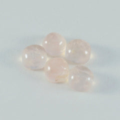 Rose Quartz 1PC Small 8x8 MM Cushion Cabochon Pink Superior semi Precious Semi Precious Gemstone