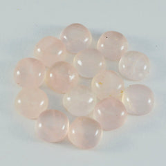Rose Quartz 1PC Medium 9x9 MM Cushion Cabochon Pink Pure semi Precious Precious Gemstone