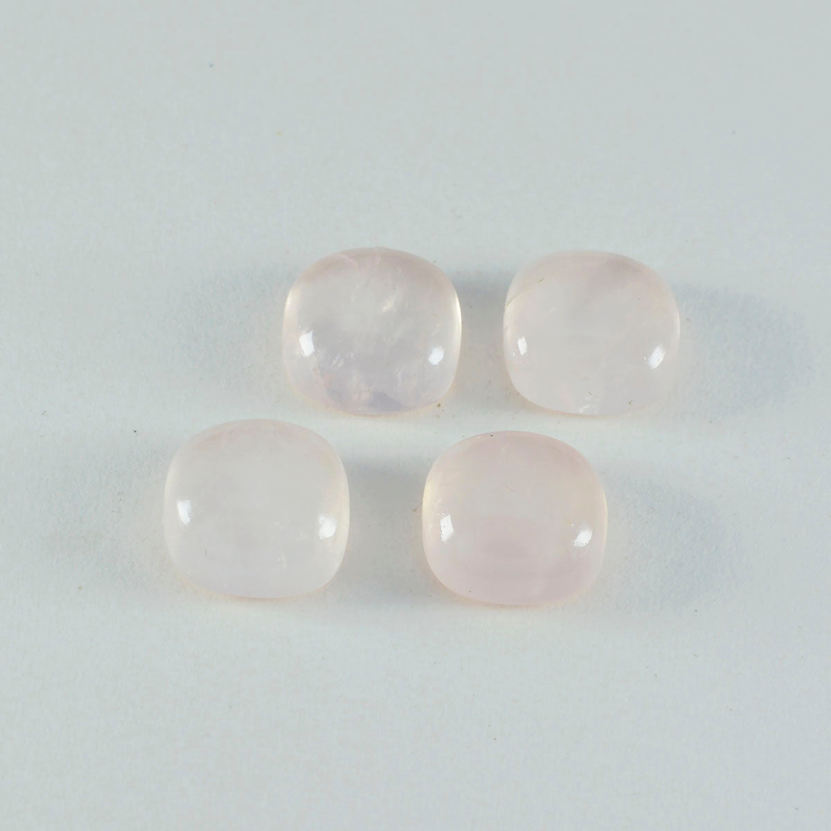 Rose Quartz 1PC Large 10x10 MM Cushion Cabochon Pink Fiery semi Precious Gems