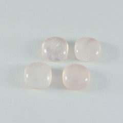 Rose Quartz 1PC Large 10x10 MM Cushion Cabochon Pink Fiery semi Precious Gems