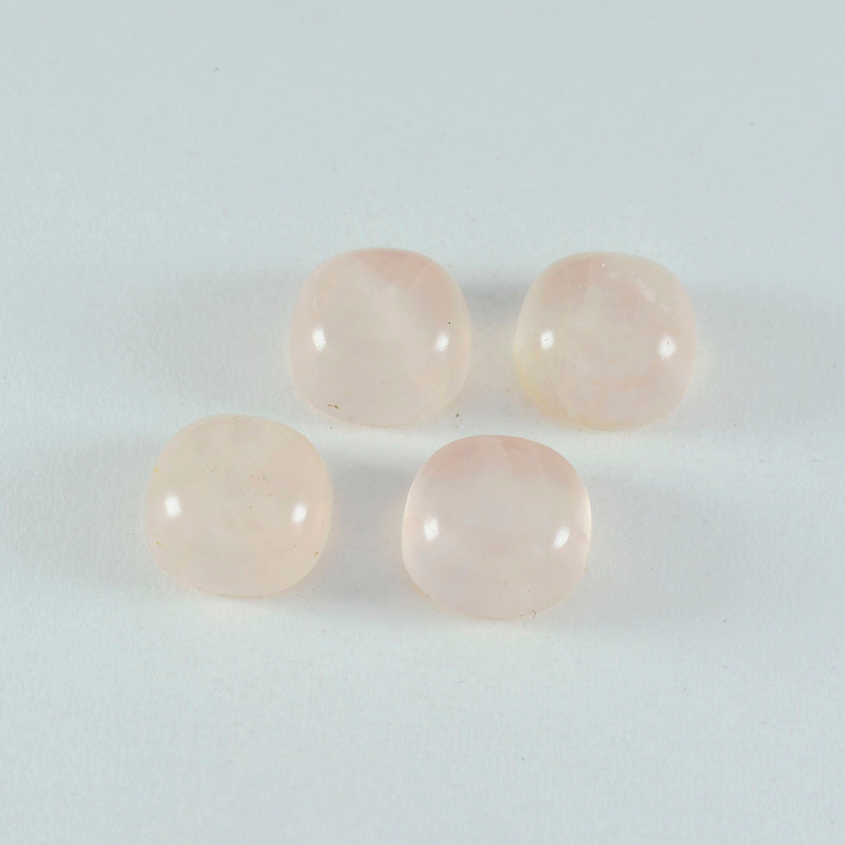 Rose Quartz 1PC Large 11x11 MM Cushion Cabochon Pink Brilliant semi Precious Loose Gems