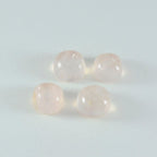 Rose Quartz 10PC Tiny 5x5 MM Cushion Cabochon Pink High Quality semi Precious Loose Gems