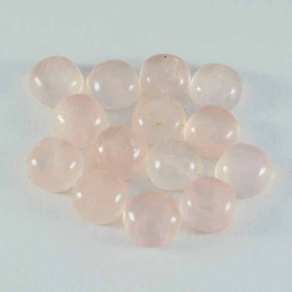 Rose Quartz 1PC Tiny 6x6 MM Cushion Cabochon Pink Natural semi Precious Loose Gemstone