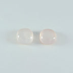 Rose Quartz 1PC Medium 9x9 MM Cushion Cabochon Pink Pure semi Precious Precious Gemstone