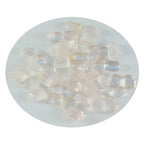 Rose Quartz 10PC Tiny 4x6 MM Emerald Cabochon Pink Genuine semi Precious Loose Gems