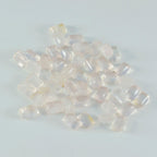 Rose Quartz 1PC Tiny 5x7 MM Emerald Cabochon Pink Superior semi Precious Loose Gemstone