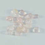 Rose Quartz 1PC Small 6x8 MM Emerald Cabochon Pink Pure semi Precious Loose Gemstones