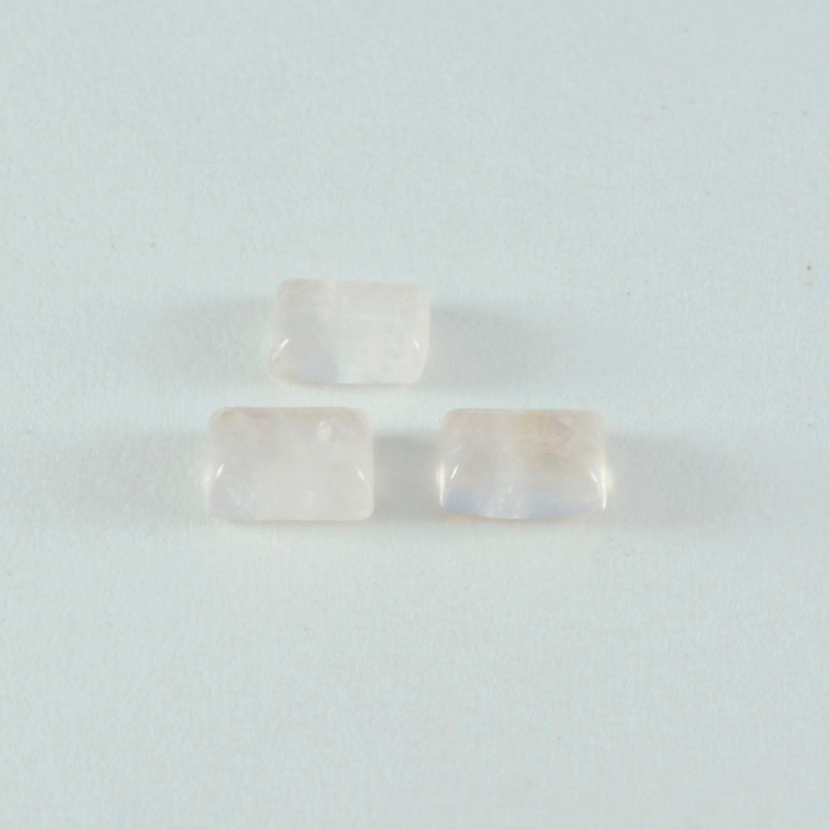 Rose Quartz 1PC Tiny 5x7 MM Emerald Cabochon Pink Superior semi Precious Loose Gemstone