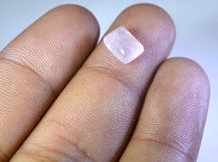Rose Quartz 1PC Tiny 5x7 MM Emerald Cabochon Pink Superior semi Precious Loose Gemstone