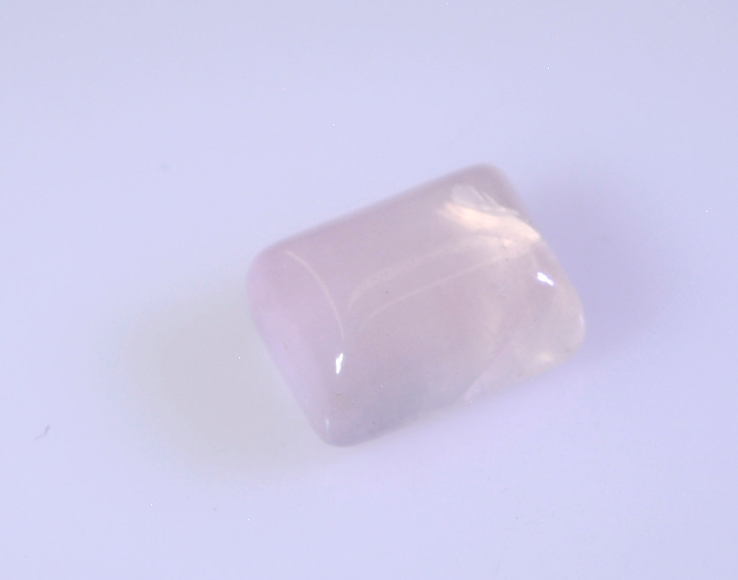 Rose Quartz 1PC Small 6x8 MM Emerald Cabochon Pink Pure semi Precious Loose Gemstones