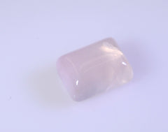 Rose Quartz 1PC Small 6x8 MM Emerald Cabochon Pink Pure semi Precious Loose Gemstones