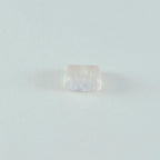Rose Quartz 1PC Small 7x9 MM Emerald Cabochon Pink Brilliant semi Precious Precious Gemstone