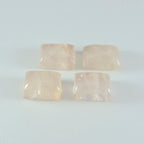 Rose Quartz 1PC Large 9x11 MM Emerald Cabochon Pink Splendid semi Precious Loose Gemstone