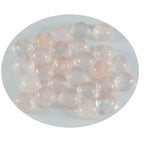 Rose Quartz 1PC Large 10x10 MM Heart Cabochon Pink High Quality semi Precious Loose Gems