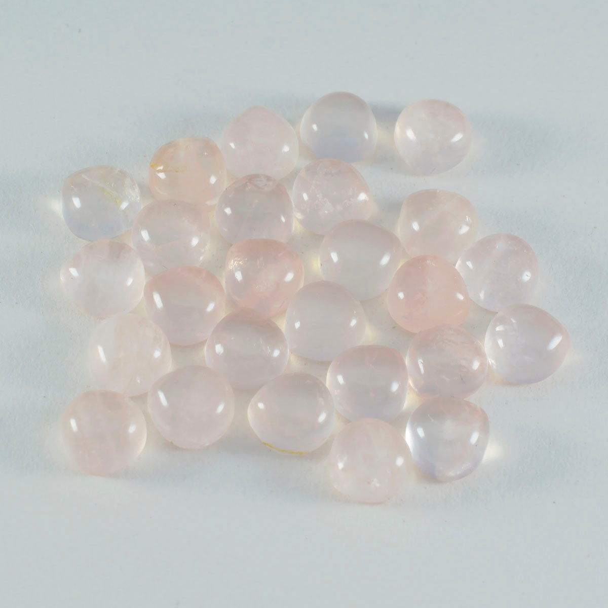 Rose Quartz 1PC Large 10x10 MM Heart Cabochon Pink High Quality semi Precious Loose Gems