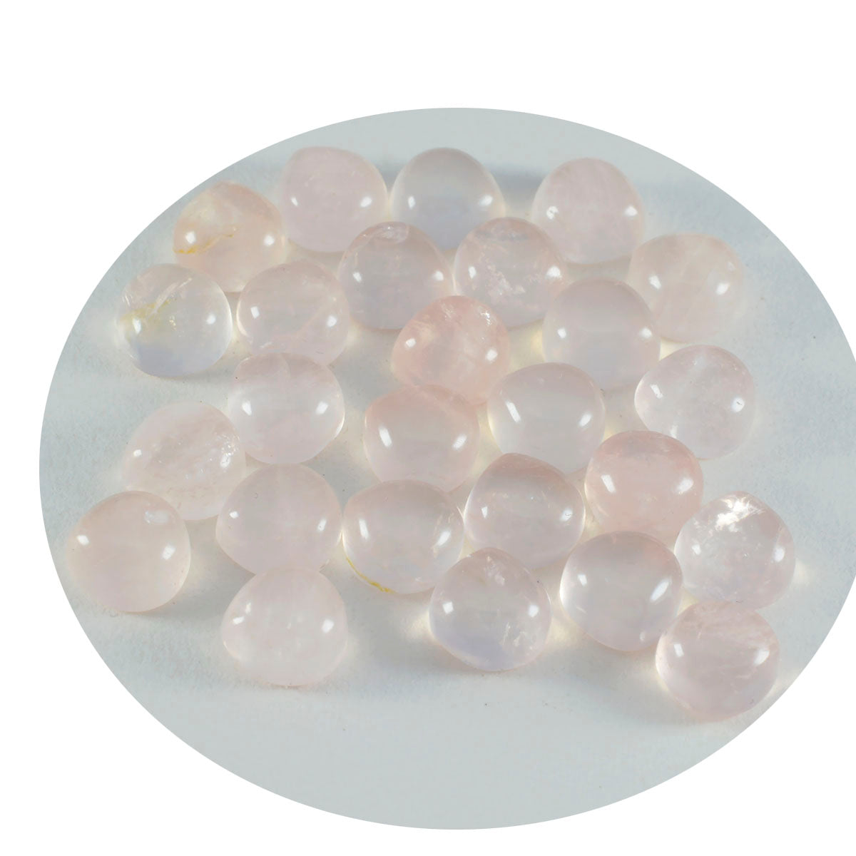 Rose Quartz 1PC Large 11x11 MM Heart Cabochon Pink Natural semi Precious Loose Gemstone