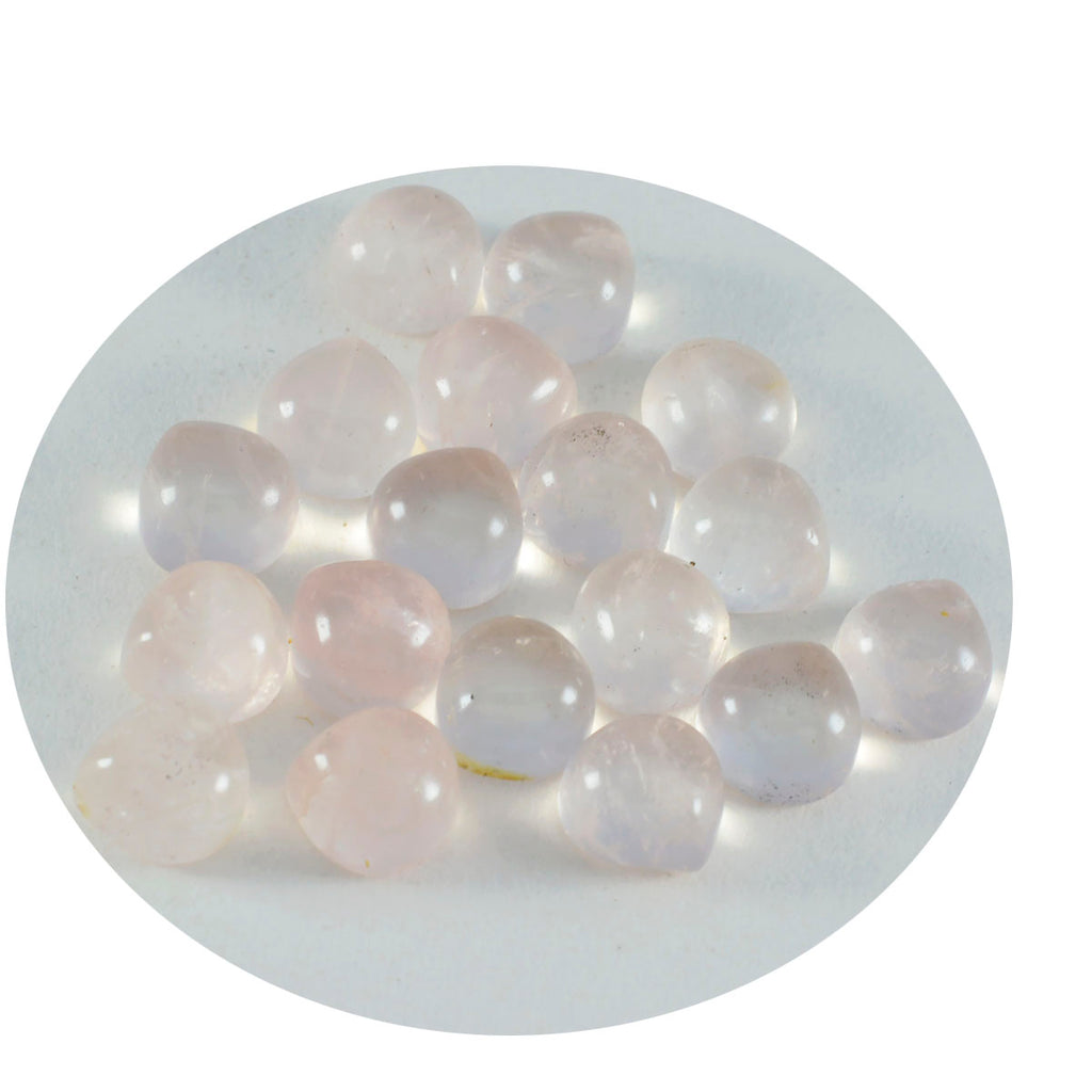 Rose Quartz 1PC Large 11x11 MM Heart Cabochon Pink Natural semi Precious Loose Gemstone