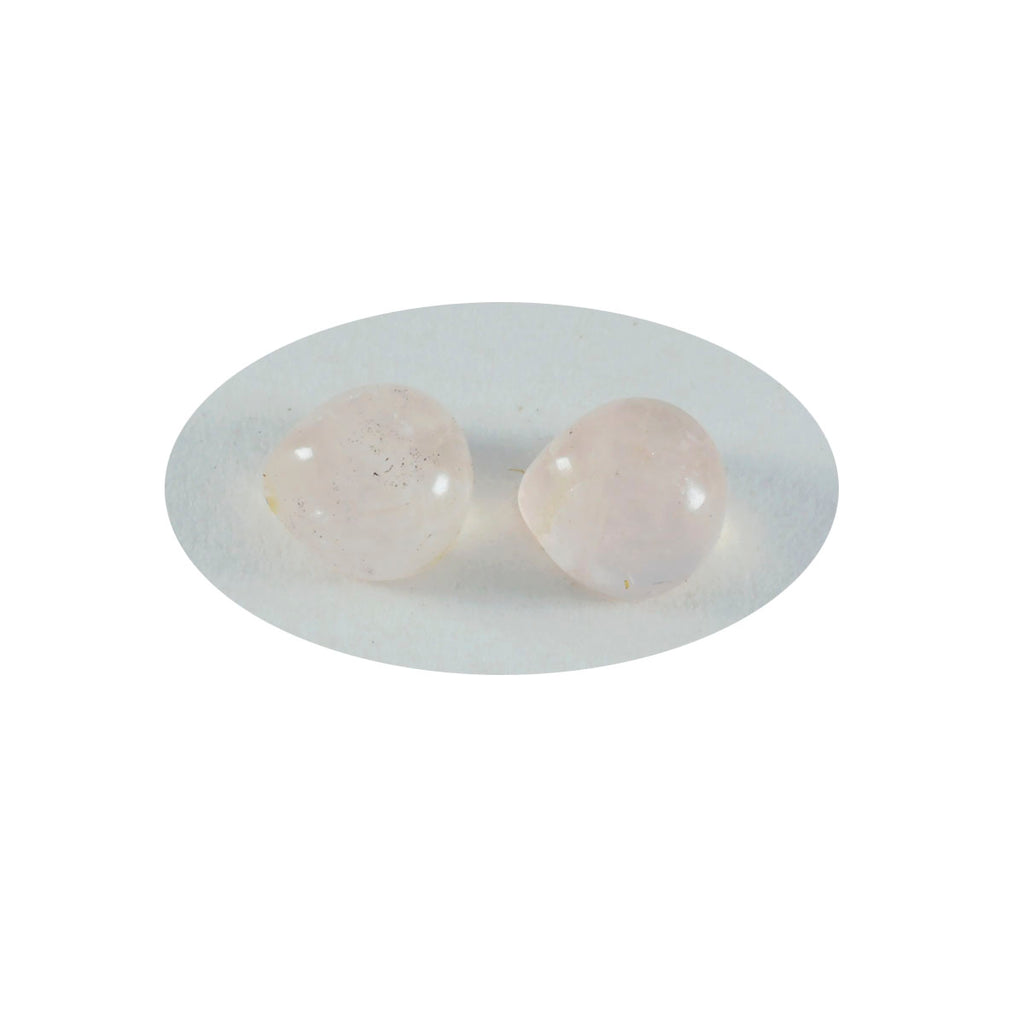 Rose Quartz 10PC Tiny 5x5 MM Heart Cabochon Pink Splendid semi Precious Loose Gemstone