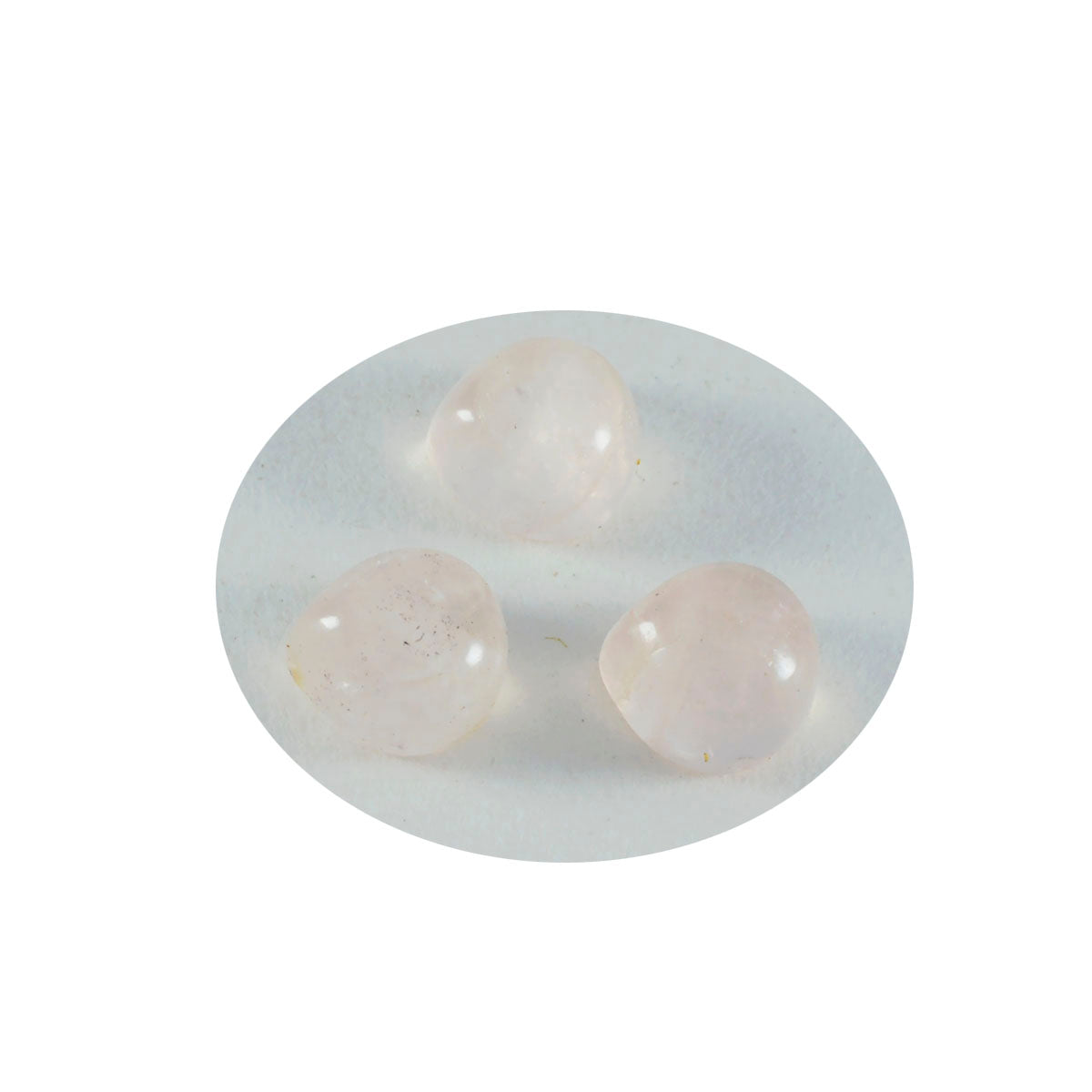 Rose Quartz 1PC Tiny 6x6 MM Heart Cabochon Pink Luster semi Precious Loose Gemstones Image secondaire du produit