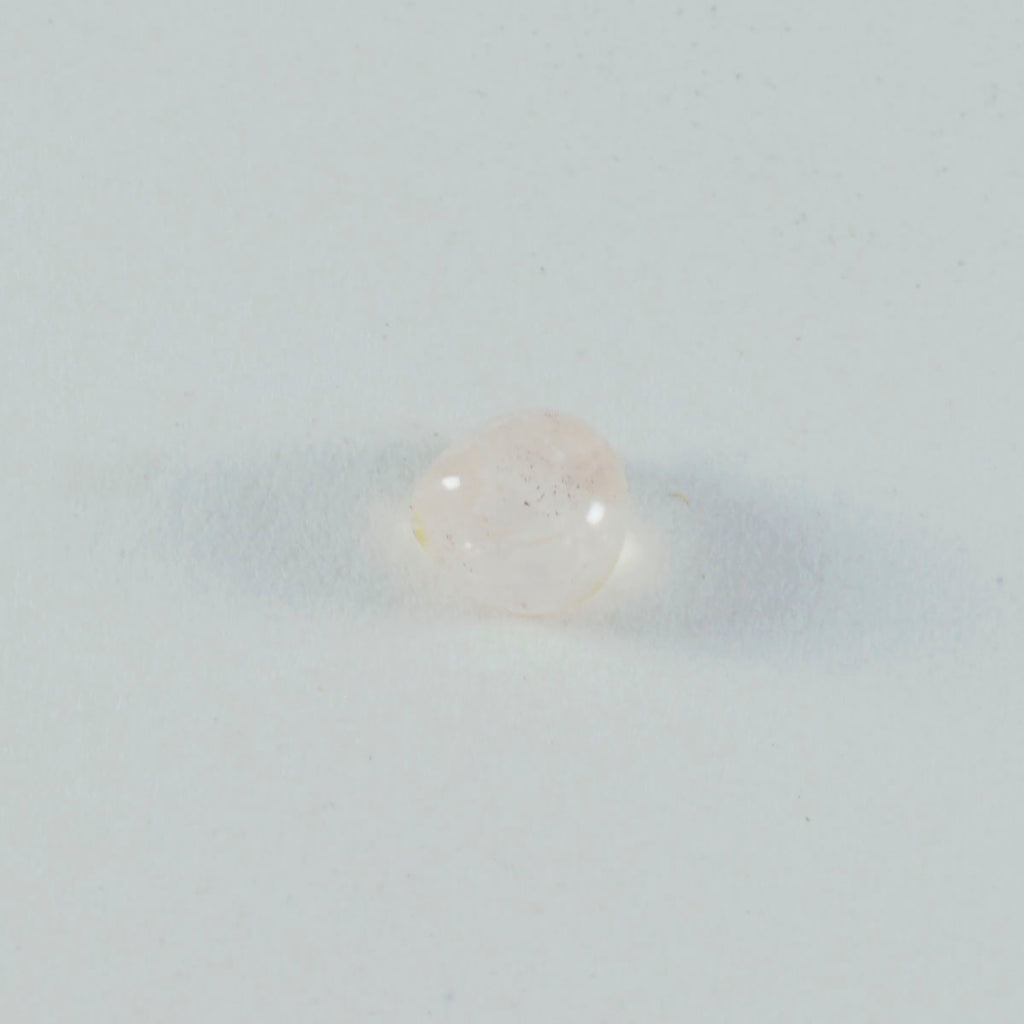 Rose Quartz 1PC Tiny 6x6 MM Heart Cabochon Pink Luster semi Precious Loose Gemstones