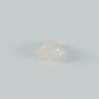 Rose Quartz 1PC Tiny 6x6 MM Heart Cabochon Pink Luster semi Precious Loose Gemstones