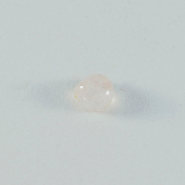 Rose Quartz 1PC Tiny 6x6 MM Heart Cabochon Pink Luster semi Precious Loose Gemstones