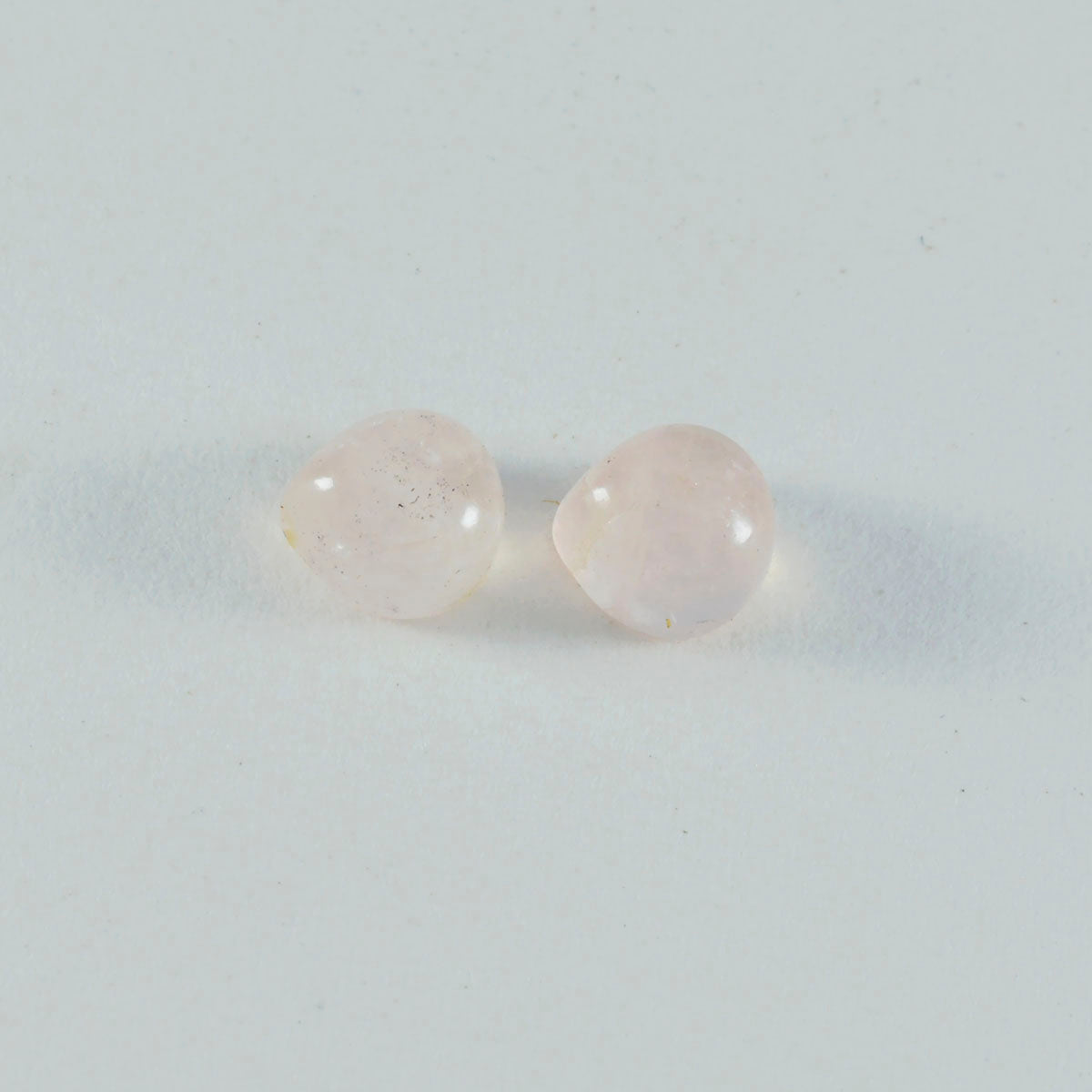Rose Quartz 1PC Small 7x7 MM Heart Cabochon Pink Lustrous semi Precious Semi Precious Gemstone