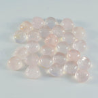 Rose Quartz 1PC Medium 9x9 MM Heart Cabochon Pink Fine semi Precious Gems