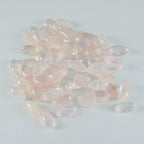 Rose Quartz 1PC Small 5x10 MM Marquise  Cabochon Pink Polished semi Precious Loose Gemstones